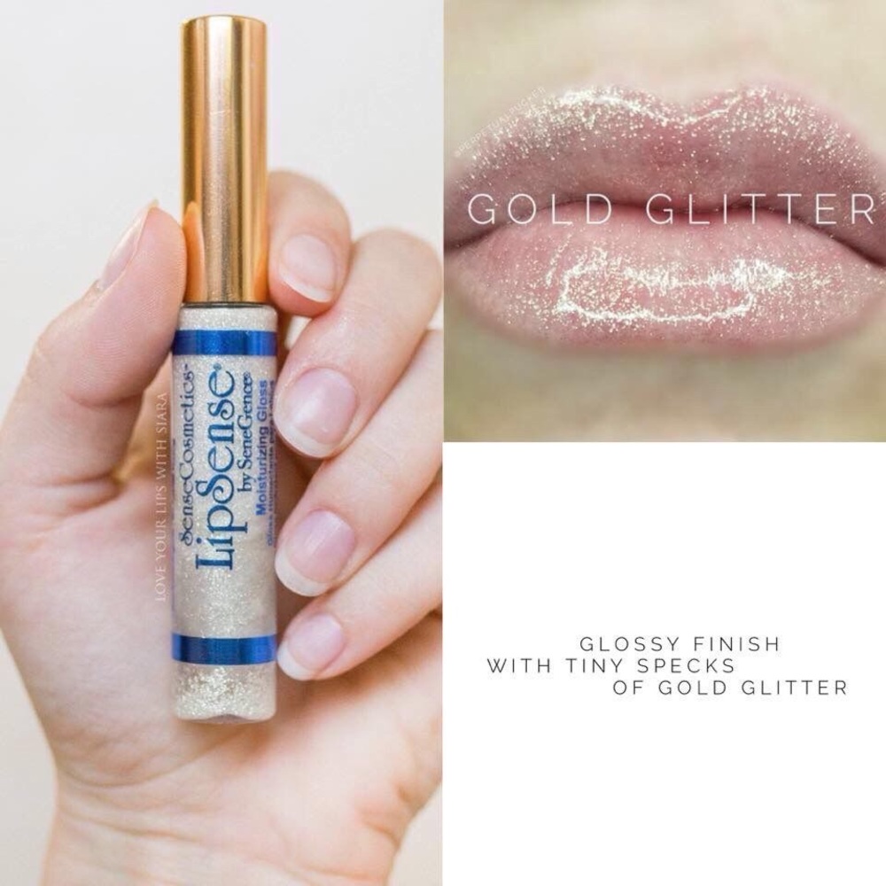 LAST CHANCE! Gold Glitter Gloss (TopCoat) Lipsense